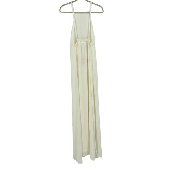 Show Me Your MuMu Amanda Maxi Dress Wedding Cake Chiffon XL NWT - Picture 3 of 6